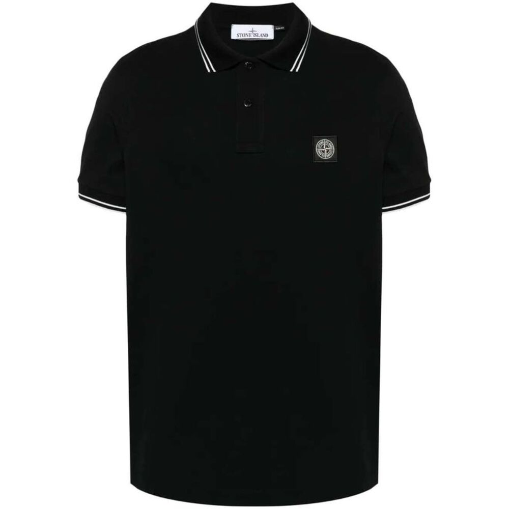 Stone Island Men Polo Shirt With Contrasting Trims